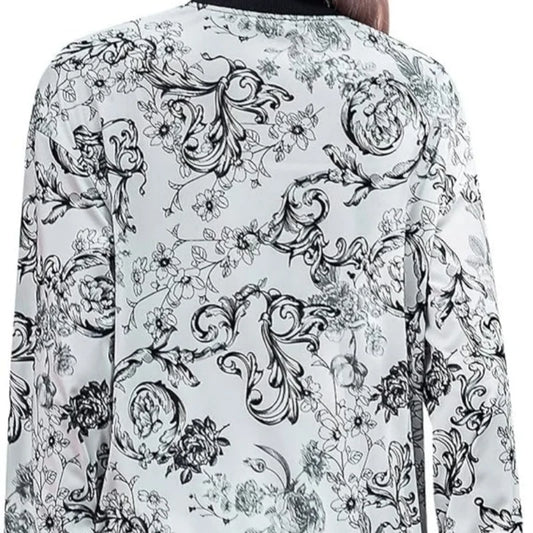 Plus SizeShano's new autumn and winter printed casual loose women's thin jacket jacket