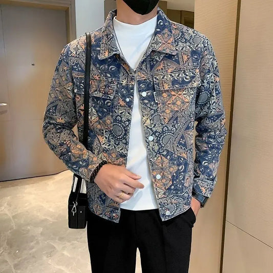 Loose Vintage Casual Jacket For Men Stylish Coat