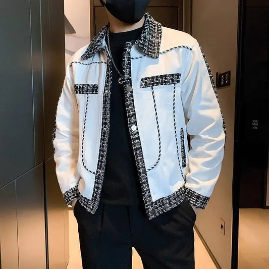 Men's Jackets Black Male Coats Winter Sales Of Splicing Deals New In High Quality Cheap Sale Trendy Korean Reviews Many Stylish